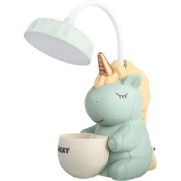 tlismi Uoicorn Shape 360° Flexible Neck Study Desk Lamp with Sharpener & Pen Holder Table Lamp-picture-12