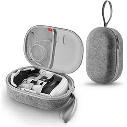 tmg JYS-MQ018 for Apple Vision Pro/Meta Quest 3 VR Glasses Storage Bag Anti-Fall and Anti-Scrape Portable Bag (Grey)-picture-25