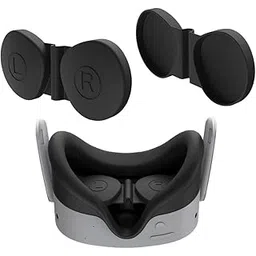 TMG VR Lens Protector Cover for Meta Quest 3S VR Headset Dustproof Anti-Scratch Lens Cap Replacement Face Eyes Pad for Quest 3S VR Gaming Accessories-picture-30