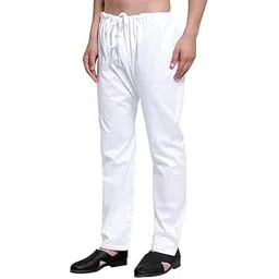 tmt hub Branded Designer Stylish Casual Cotton Material White Colour Aligarh Style Pyjama for Mens-picture-14