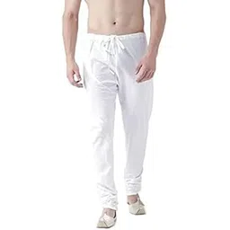 tmt hub Stylish Casual Cotton White Aligarh Style Pyjama for Men – Free Size | Comfortable, Breathable & Classic Wear for Daily, Lounge, or Relaxed Occasions-picture-33