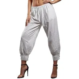 tnq Women Cotton Afghani Pant || Lace Chicken Afghani Salwar || Cotton Salwar || Harem Pant-picture-53