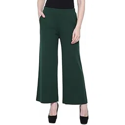 tnq Women Winter Wear Woolen Trouser || Fleece Palazzo || Acrylic Wool Knitted Palazzo-picture-15