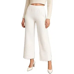tnq Women Woolen Knitted Winter Wear Palazzo Pants || Bottom Design Woollen Trouser || Women Warm Palazzos|| Knitted Flared Palazzo-picture-12
