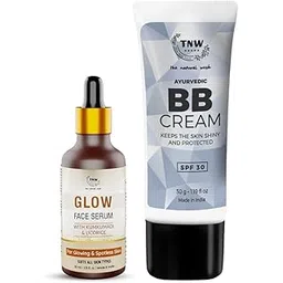 TNW-The Natural Wash Skincare Combo with Glow Face Serum & BB Cream| For Glowing Skin & No Makeup Look with Medium Coverage | Suitable for All Skin Types-picture-30