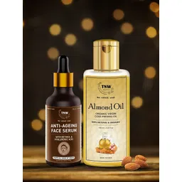 TNW The Natural Wash Combo of 2 Anti Aging Serum 30 ml & Almond Oil 100 ml-picture-32