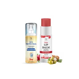 TNW the natural wash Set of Pomegranate Lip Balm 6g & Sun Protection SPF50 Spray 100ml-picture-31