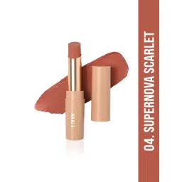 TNW-The Natural Wash Silky Matte Fusion Longstay Lip Color 04 Supernova Scarlet - 3.5 gm-picture-25