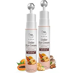 TNW-The Natural Wash Under Eye Cream with Massage Roller Combo, 30ml(15ml Each) | for Reducing Dark Circles, Fine Lines & Puffy Eyes with the Goodness of Potato, Almonds & Papaya | All Skin Types-picture-45