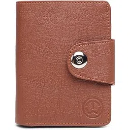 tnw Bi-Fold Tan Artificial Leather Hand Crafted Wallet for Women and Girls with Magnetic Flap-picture-30