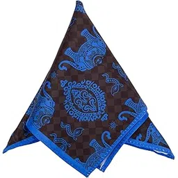 to the nines Men's Black Ethnic Print Pocket Square-picture-39