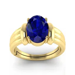 todani jems 5.25 Ratti 4.72 Carat Neelam Ring Blue Sapphire Adjustable Ring for Men & Women-picture-13