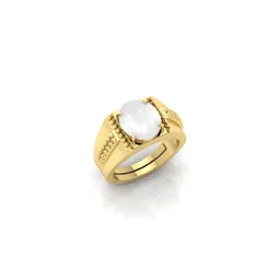 todani jems 6.25 Ratti Moonstone Stone Certified Gemstone Gold Plated | Adjustable Ring With Lab Certificate-picture-42