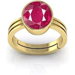todani jems 8.25 Ratti 7.60 Carat Natural Ruby Manikya Adjustable Ring With Lab Certificate-picture-15