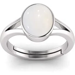 todani jems 8.25 Ratti 7.60 Carat Silver Plated Adjustable Opal Gemstone Natural Birthstone Stone Ring-picture-17