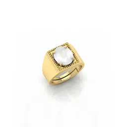 todani jems 9.25 Ratti Moonstone Stone Certified Gemstone Gold Plated | Adjustable Ring With Lab Certificate-picture-15