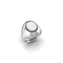Todani Jems Moonstone Silver Plated Adjustable Ring-picture-40