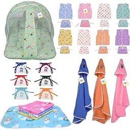 Toddylon 30 in 1 New Born Baby Products All Gift Pack | Baby Bedding Set | Baby Clothes | Essentials Items | Combo Set | Infants | Just Born Boys Girls | Baby Bed (Multicolor, 0-6 Months)-picture-27