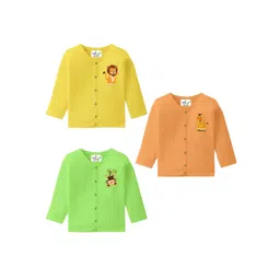 Toddylon Kids 3 Printed V-Neck Applique T-shirt-picture-38