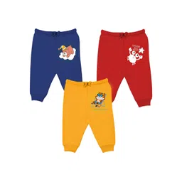 Toddylon Kids Pack Of 3 Printed Cotton Joggers-picture-20