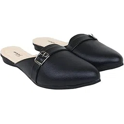 todhwear Flats Slip On Backless Loafers Womens Slides Shoes Office Mules | Casual Flats Slides Mules for All Day Comfort | Flat Fashion Sandals |-picture-42