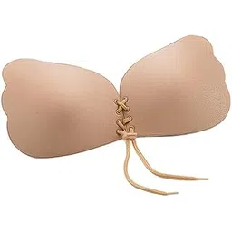 toffing Self Adhesive Silicone Sticky Bra for Women, Reusable Strapless Backless Bra with Drawstring, Invisible Push-Up Bra for Saree, Gown, Dress (Multicolor)-picture-55