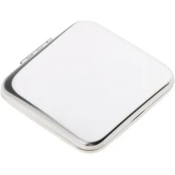 T.O.G. Pocket Mini Square Compact Full Stainless Steel Cosmetic Foldable Makeup Mirror Magnifying Mirror 2 Sides Unbreakable-image-36