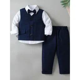 TOGEPI Boys Cotton Shirt with Trousers Clothing Set-picture-19