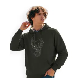 TOGS & TERRE Men Animal Graphic Printed Hooded Long Sleeve Sweatshirt-picture-13