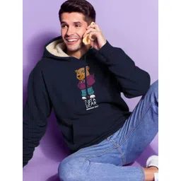 TOGS & TERRE Men Printed Hooded Sweatshirt image 3