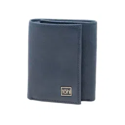 Tohl Blue Casual Leather Tri-Fold Wallet for Men-picture-27
