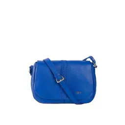 Tohl Rp1 Cara Cobalt Blue Interlaced Leather Flap Sling Bag-picture-35