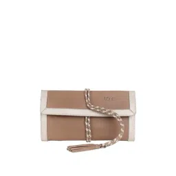 Tohl Rp1 Lea Brown & Nude Tassel Leather Flap Sling Bag-picture-10