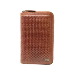 Tohl Tan Casual Leather Zip Around Wallet for Men-picture-38