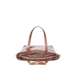 Tohl Tan Solid Medium Tote Handbag image 5