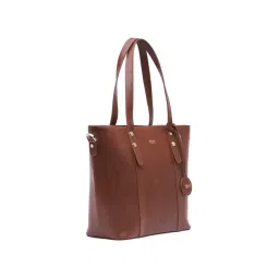 Tohl Tan Solid Medium Tote Handbag image 4