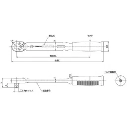 Tohnichi 60-120 Nm BQSP Type Torque-Free Single Function Manual Torque Wrench, BQSP120N.-picture-24
