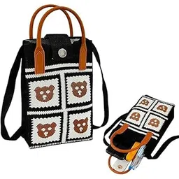 toiifren Canvas Crossbody Mini Sling Bags for Girls – Stylish Multipurpose Mobile Purse with Strap | Cute Small Shoulder Bag | 8 Pattern Colors | Lightweight Everyday Carry Bag [Multi-Design](Pack of 1)-picture-16