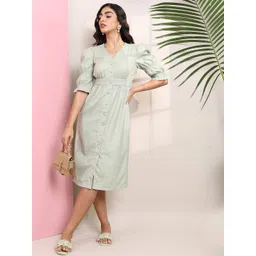 Tokyo Talkies A-Line Midi Dress-picture-10