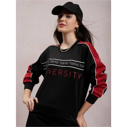 Tokyo Talkies Black Printed Pullover Sweatshirt-picture-28