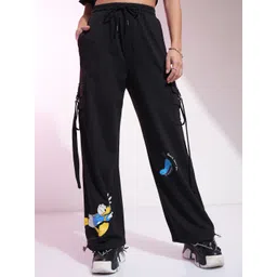Tokyo Talkies Disney Women Donald Duck Printed Cargo Trousers-picture-21