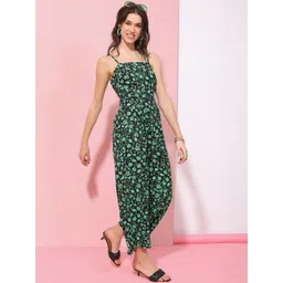 Tokyo Talkies Floral Printed Shoulder Strap Basic Jumpsuit With Belt-picture-13