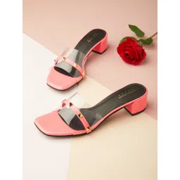 Tokyo Talkies Pink Party Block Sandals-picture-39