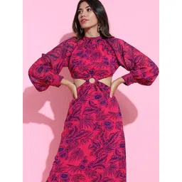 Tokyo Talkies Print Blouson Dress-picture-12