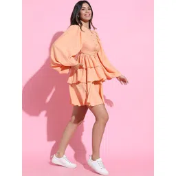 Tokyo Talkies Puff Sleeves Fit & Flare Dress image 4