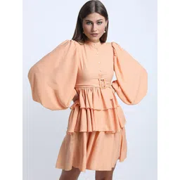 Tokyo Talkies Puff Sleeves Fit & Flare Dress image 3