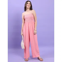 Tokyo Talkies Shoulder Straps Round Neck Sleeveless Casual Basic Jumpsuit-picture-35