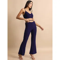 Tokyo Talkies Shoulder Straps Tie Up Crop Top with Trouser-picture-45