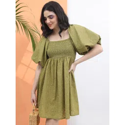 Tokyo Talkies Smocked Floral Dress-picture-20