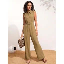 Tokyo Talkies Solid Sleeveless Basic Jumpsuit-picture-17
